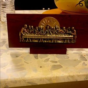 Vintage Pelto Last Supper Plaque